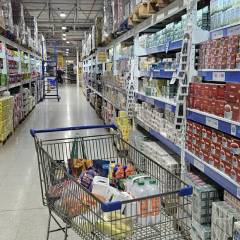 Caída real y alertas en el consumo en supermercados
